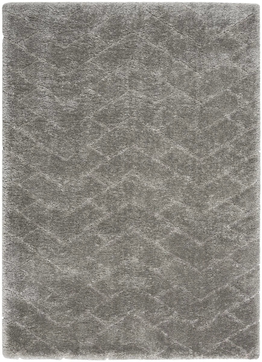 Ripple Heather Grey Ripple Plush Shag Rug - Image 2