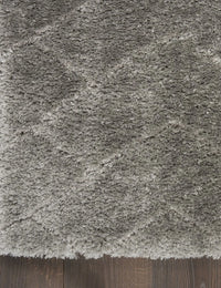Ripple Heather Grey Ripple Plush Shag Rug - Image 4