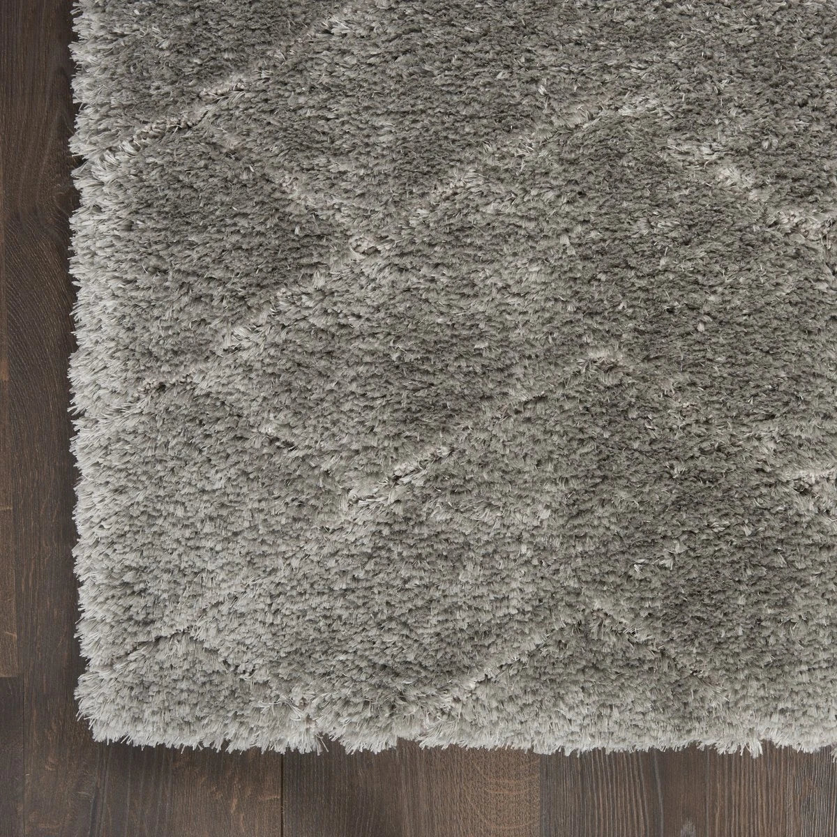 Ripple Heather Grey Ripple Plush Shag Rug - Image 4