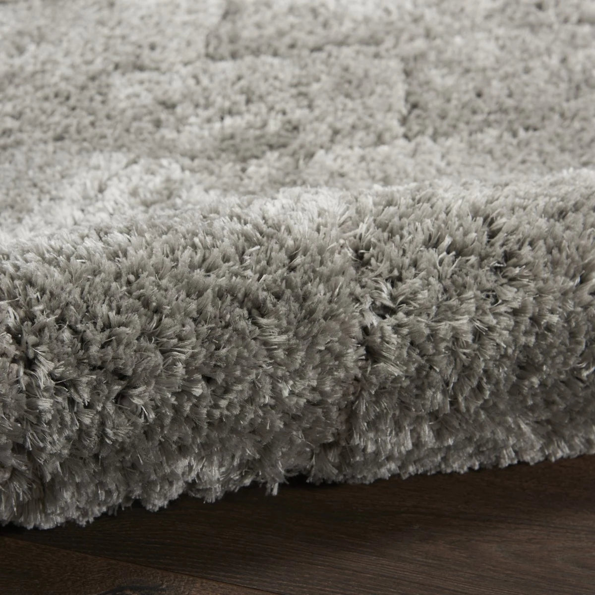 Ripple Heather Grey Ripple Plush Shag Rug - Image 5
