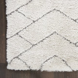 Ripple Ivory, Grey Ripple Collection Plush Shag Rug - Image 4