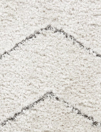 Ripple Ivory, Grey Ripple Collection Plush Shag Rug - Image 5