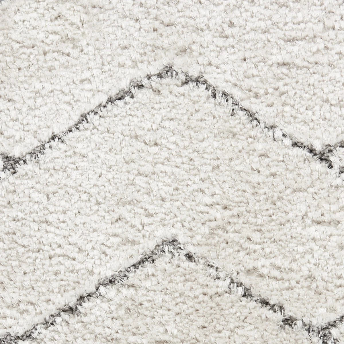 Ripple Ivory, Grey Ripple Collection Plush Shag Rug - Image 5