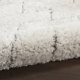 Ripple Ivory, Grey Ripple Collection Plush Shag Rug - Image 7