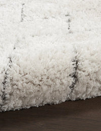 Ripple Ivory, Grey Ripple Collection Plush Shag Rug - Image 7
