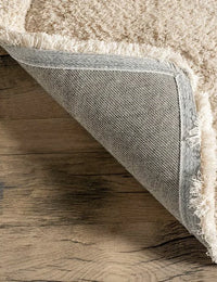 Ripple Light Beige Ripple Collection Plush Shag Rug - Image 2