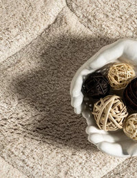 Ripple Light Beige Ripple Collection Plush Shag Rug - Image 3