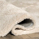 Ripple Light Beige Ripple Collection Plush Shag Rug - Image 9
