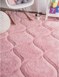 Ripple PINK Ripple Collection Plush Shag Rug - Image 2