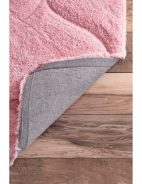 Ripple PINK Ripple Collection Plush Shag Rug - Image 4