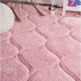 Ripple PINK Ripple Collection Plush Shag Rug - Image 6