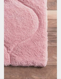 Ripple PINK Ripple Collection Plush Shag Rug - Image 7