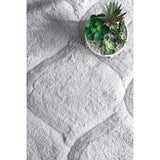Ripple SILVER Ripple Collection Plush Shag Rug - Image 2