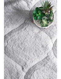 Ripple SILVER Ripple Collection Plush Shag Rug - Image 2
