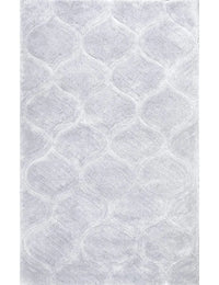 Ripple SILVER Ripple Collection Plush Shag Rug - Image 4