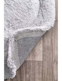 Ripple SILVER Ripple Collection Plush Shag Rug - Image 5