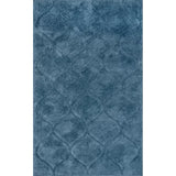 Ripple Teal Blue Ripple Collection Plush Shag Rug - Image 2