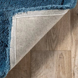 Ripple Teal Blue Ripple Collection Plush Shag Rug - Image 7