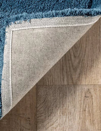Ripple Teal Blue Ripple Collection Plush Shag Rug - Image 7