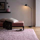 Rose Solid Plush Shag Rug - Image 1