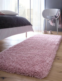 Rose Solid Plush Shag Rug - Image 2