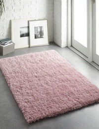 Rose Solid Plush Shag Rug - Image 4