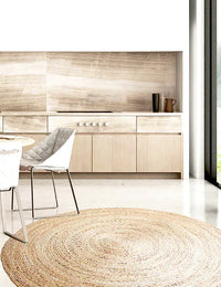 Round Natural Natural Jute Rug - Image 4