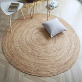 Round Natural Natural Jute Rug - Image 5