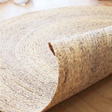 Round Natural Natural Jute Rug - Image 7