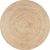 Round Natural Natural Jute Rug - Image 8