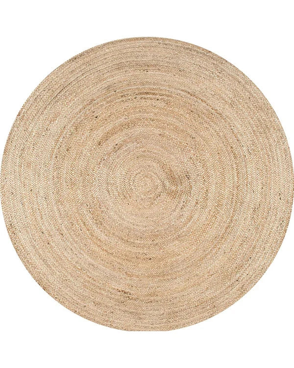 Round Natural Natural Jute Rug - Image 8