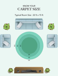 Round Natural Natural Jute Rug - Image 9