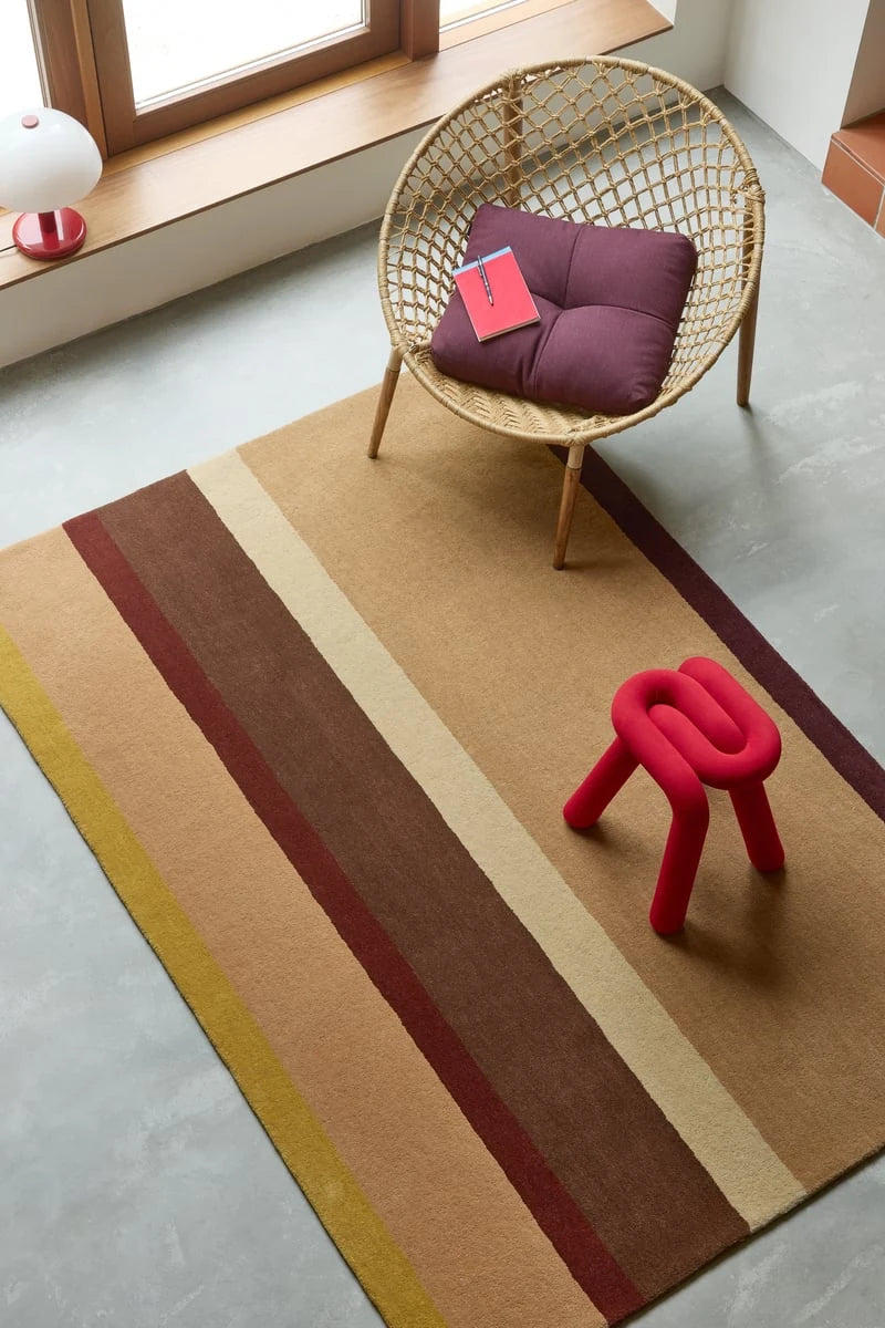 Ruby Modern Hand-Tufted Wool Rug - Image 1