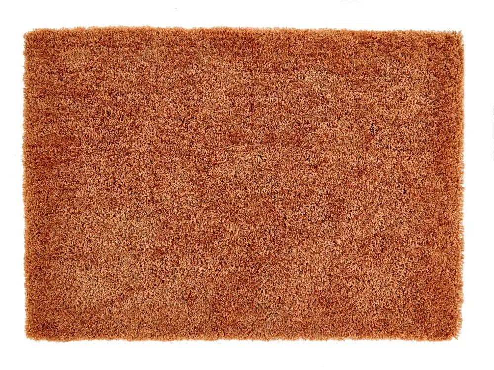 Rust Solid Plush Shag Rug - Image 6
