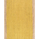 Rustic Yellow Natural Jute Rug - Image 2