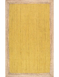 Rustic Yellow Natural Jute Rug - Image 2