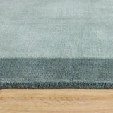 Sage Green Geometric Hand-Tufted Wool Rug - Image 2