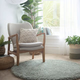 Sage Green Solid Plush Shag Rug - Image 4