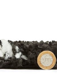 Scandi Contrast Black & White Retro Plush Shag Rug - Image 3