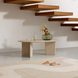Seireeni Warm Beige Abstract Hand-Tufted Wool Rug - Image 1