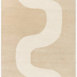 Seireeni Warm Beige Abstract Hand-Tufted Wool Rug - Image 2