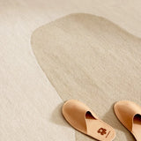 Seireeni Warm Beige Abstract Hand-Tufted Wool Rug - Image 3