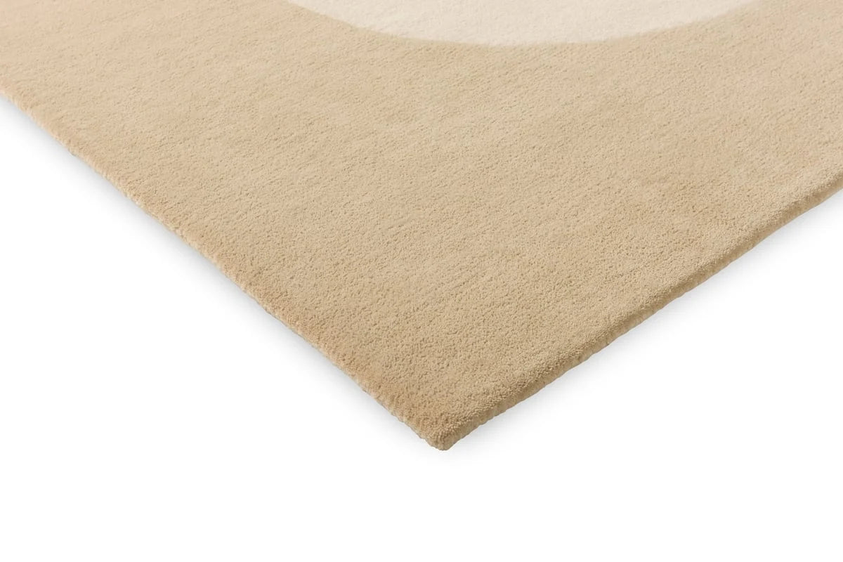 Seireeni Warm Beige Abstract Hand-Tufted Wool Rug - Image 4