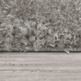 Silver D Plush Shag Rug - Image 2