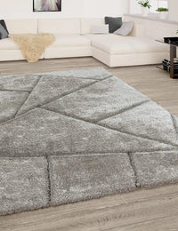 Silver D Plush Shag Rug - Image 4