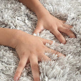 Silver Mint Ombre Collection Plush Shag Rug - Image 2
