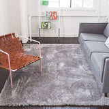 Silver Mint Ombre Collection Plush Shag Rug - Image 3