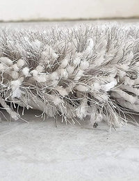 Silver Mint Ombre Collection Plush Shag Rug - Image 4