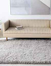 Silver Mint Ombre Collection Plush Shag Rug - Image 5