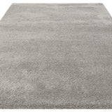 Silver Solid Plush Shag Rug - Image 2